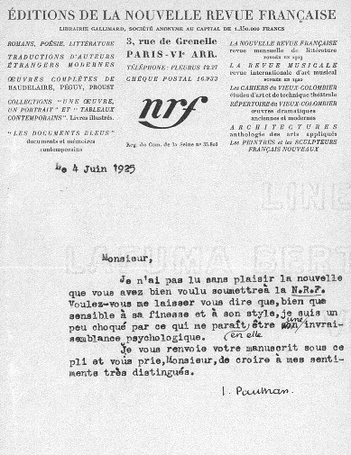 JEAN PAULHAN (1884-1968) bedt. frz.Autor / Mitbegrd. Widerstands-Zeitung