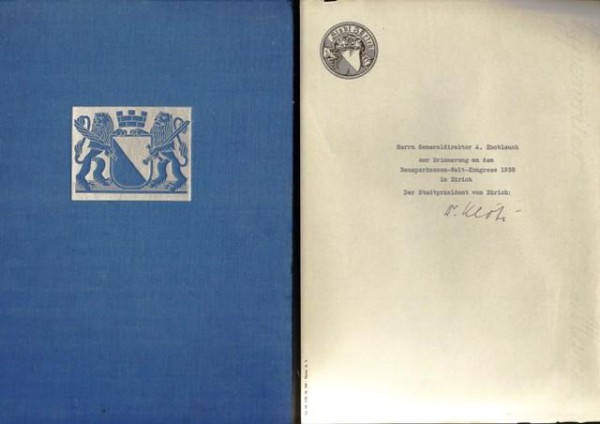 EMIL KLÖTI (1877-1963) schweizer Politiker, 1928-42 Stadtpräsident von Zürich "rotes Zürich" sowie Kantons-, National- und Ständerat