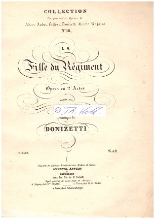 GAETANO DONIZETTI (1797-1848) italienischer Komponist, der zusammen mit Gioacchino Rossini und Vincenzo Bellini zu den bedeutendsten Meistern der sogenannten Belcanto-Oper gehört und auch international einer der erfolgreichsten Opernkomponisten des 19. Jahrhunderts war
