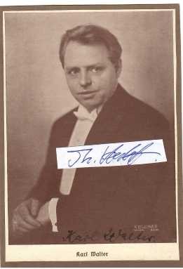 KARL WALTER (Karl Josef Walter, 1892-1983) deutscher Organist, Komponist, Pädagoge, Domorganist und Hochschulprofessor in Wien