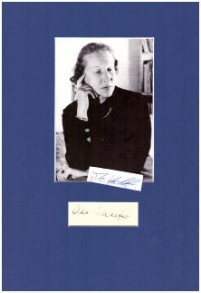 ODA SCHAEFER (1900-88) deutsch-baltische Schriftstellerin, Lyrikerin und Journalistin
