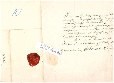 DIE ÄLTESTEN DER KAUFMANNSCHAFT VON BERLIN 1852 - EDUARD CONRAD ( ? - 1880) dt. Bankier, Geheimer Kommerzienrat, Mitbegründer der Berliner Handelsgesellschaft