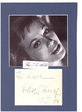 HILDEGARD KNEF (HILDE KNEF,1925-2002) deutsche Schauspielerin und Chansonsängerin