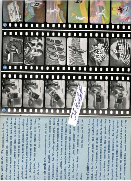 UFA-WERBEFILM Broschüre, ca. 1935