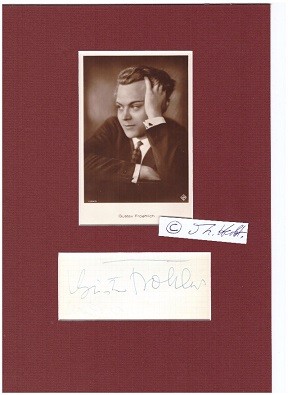 GUSTAV FRÖHLICH (Gustav Froehlich, 1902-87) deutscher Schauspieler und Filmregisseur, u.a. im Ufa-Film METROPOLIS (1927)