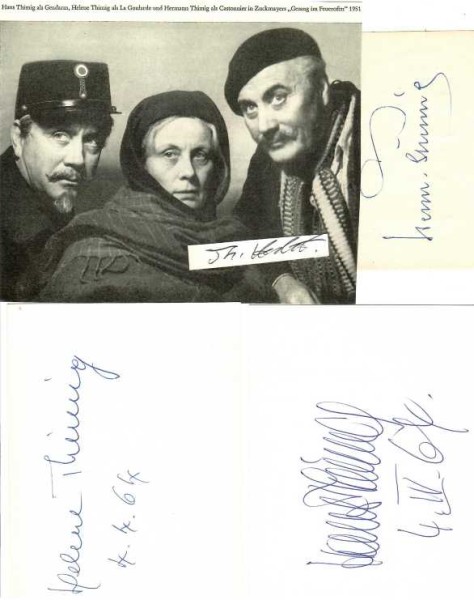 THIMIG - SCHAUSPIELERDYNASTIE