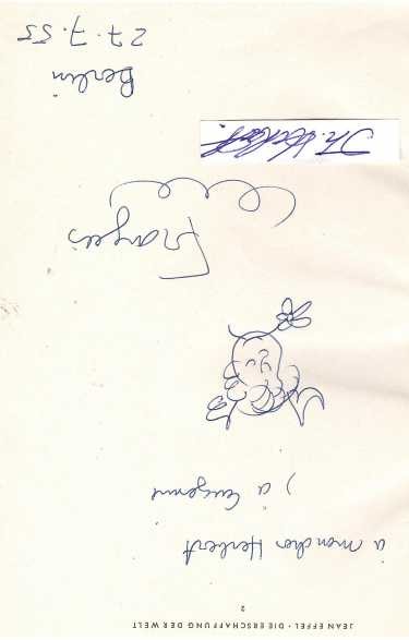 JEAN EFFEL (1908-82) französischer Cartoonist und Illustrator, Zeichner