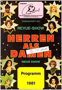 Cabaret CHEZ NOUS Berlin, Heren als Damen