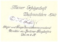RUDOLF BÖTTGER (1887-1945) deutscher Oberst im Zweiten Weltkrieg, 1924 als Major Chef der Berliner Luftüberwachung, 1930-45 Direktor des Berliner Flughafens / ast commanding Officer of Berlin Tempelhof or Staaken Airfield killed in Action