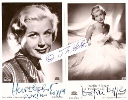 JOSEFIN KIPPER (1928-81) österreichische Schauspielerin, spielte u.a. in Der Obersteiger, Rosen-Resli und Der schweigende Engel