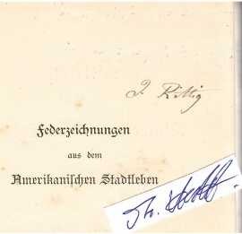 JOHANN RITTIG (1829-85) deutsch-amerikanischer Journalist, bekannt mit dem russischen Revolutionär und Anarchist Michail Alexandrowitsch Bakunin, Carl Vogt und Pierre-Joseph Proudhon. In Österreich in Abwesenheit (in contumaciam) zum Tode verurteilt, wanderte er in die USA aus. Noch im Jahr seiner Ankunft gründete Rittig 1852 in Cincinnati, Ohio die deutschsprachige Zeitung Die Unabhängige. Daneben schrieb Rittig in den Jahren 1857 bis 1861 für die New Yorker Staatszeitung. Danach gründete Rittig 1862 das New Yorker Journal, das er die ersten fünf Jahre als Chefredakteur leitete.