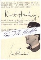 HANS SÖHNKER (1903-81) deutscher Schauspieler; KNUT HARTWIG (1891-1977) deutscher Schauspieler und Synchronsprecher