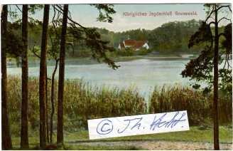 BERLIN um 1900 - KÖNIGLICHES JAGDSCHLOß GRUNEWALD (POSTKARTE / POSTCARD)