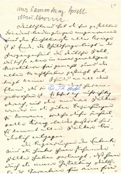 WILHELM BLOS (1849-1927) dt. Journalist, Schriftsteller und Politiker, Erster Staatspräsident von Württemberg