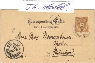 HANS EDUARD VON BERLEPSCH-VALENDAS (1849-1921) Schweizer Architekt und Maler. Er verwandte ab 1902 den Beinamen Valendas.