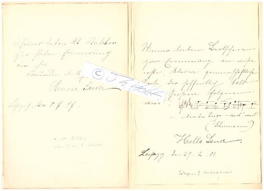 AENNI SAUER, HELLA SAUER (Daten unbekannt) deutsche Musikerinnen, Pianistinnen