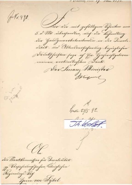 JOHANNES VON MIQUEL (1828-1901) 1880-90 Bürgermeister von Frankfurt, preußischer Finanzminister, Reformer