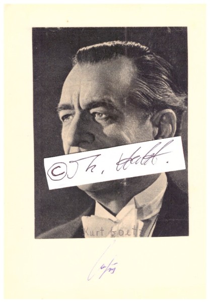 CURT GOETZ (1888-1960) dt. Schauspieler, Regisseur und Autor