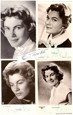 EVA PROBST (1930) deutsche Schauspielerin, verheiratet mit dem Schauspieler Gerhard Riedmann, später in RTL-Fernsehserie Gute Zeiten, schlechte Zeiten