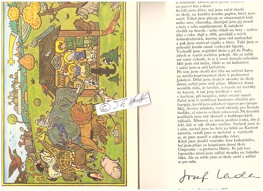 JOSEF LADA (1887-1957) tschechischer Illustrator und Kinderbuchautor