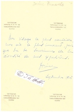 DORINE POWELS (1900-79) belgische Opernsängerin, Mezzo-Sopran