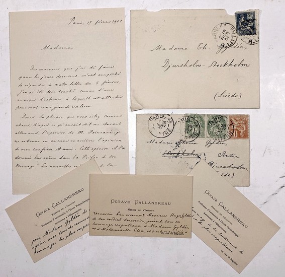 OCTAVE CALLANDREAU (1852-1904) französischer Astronom, der zur Himmelsmechanik bei der Berechnung von Umlaufbahnen und der Verwendung von Störungen beitrug. Ab 1893 war er auch Professor für Astronomie an der École Polytechnique / astronome français / French astronomer who contributed to celestial mechanics on the calculation of orbits and the use of perturbations.