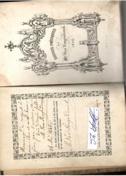 MARIE VAN LANGENDONCK (1798-1875) Madame Van Langendonck, belgische Dichterin, Schriftstellerin, wanderte 1857 in ihre zweite Heimat nach Brasilien aus / belgian poet / poétesse belge