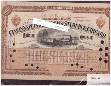 CINCINNATI, INDIANAPOLIS, ST. LEWIS & CHICAGO RAILWAY COMPANY 1889