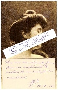 HELENE DEMELLIER (1883- ?) französische Opernsängerin, Sopran, bedeutende Konzert- und Liedsängerin