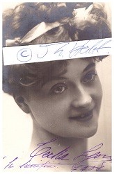 TERKA LYON (1888-1986) belgische Opernsängerin und Schauspielerin / , Belgian mezzo-soprano, comedian, actress and varieties singer