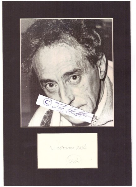 JEAN COCTEAU (1889-1963) französischer Schriftsteller, Künstler und Filmemacher