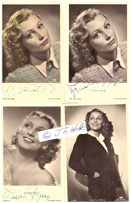 CLAUDE FARELL (= MONIKA BURG,1914-2008) österreichisch-französische Schauspielerin, UFA-Star
