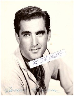 JACQUES BERGERAC (1927-2014) französischer Schauspieler und Geschäftsmann (Kosmetikkonzern Revlon), verheiratet mit den Oscargewinnerinnen US-Schauspielerinnen Ginger Rogers und Dorozhy Malone