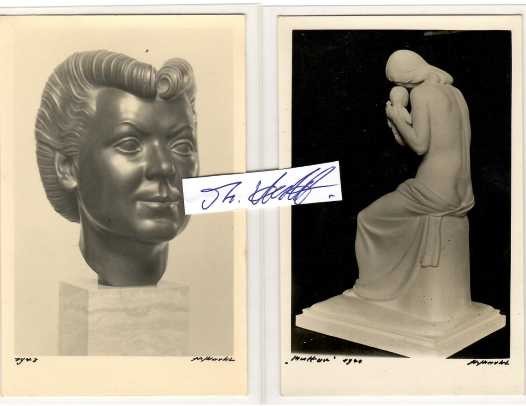 HANS MARKL (1910-71) Professor, deutscher Silber- und Goldschmiedemeister, Dozent an der Berliner Akademie für Werkkunst und Mode (Staatlichen Hochschule für Bildende Künste / Berliner Kunstakademie). Nach der Gesellenzeit bei Fritz Zehgruber in Köln und der Meisterprüfung 1935 wechselte Hans Markl 1937 als stellvertretender Werkmeister zu H. J. Wilm nach Berlin. 1951 wurde er an die Meisterschule für das Kunsthandwerk berufen und 1971 zum Professor an der Staatlichen Hochschule für Bildende Künste ernannt. Seine Entwürfe wurden vielfach ausgezeichnet, u. a. 1958 mit dem Bayerischen Staatspreis und 1965 mit dem Cellinipreis in Gold. Sein wohl präsentestes Werk ist das Altarkreuz der Berliner Gedächtniskirche.