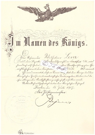 MAX VON BESELER (MAX BESELER, 1841-1921) deutscher Jurist und Politiker, 1911-17 Staats- und Justizminister