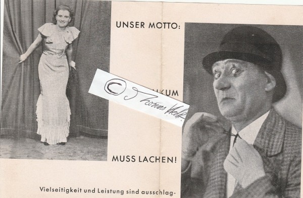 2 MARFREDS (Zwei Marfreds : Fred Brandt und Marga Marion) Artistenpaar