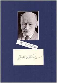 JAKOB KNEIP (1881-1958) rheinischer Dichter und Schriftsteller, Mitbegründer des Bund der Werkleute auf Haus Nyland, des Rheinischen Dichterbund und des Rheinischen Kulturinstituts in Koblenz