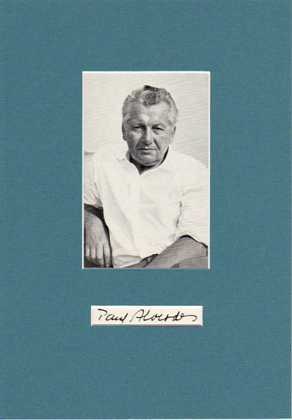 PAUL ALVERDES (1897-1979) Dr.phil., deutscher Schriftsteller und Dichter, Autor der sog. Konservativen Revolution, 1961 Deutscher Jugendbuchpreis. Alverdes arbeitete ab 1930 bei der Zeitschrift CORONA neben anderen mit Hans Carossa, Hermann Hesse, Hugo von Hofmannsthal, Ricarda Huch, Max Mell und Emil Strauß zusammen. / german writer