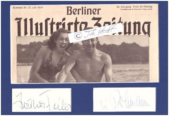 HEINZ RÜHMANN (1902-94) Die Drei von der Tankstelle (1930) / Quax, der Bruchpilot (1941) / Die Feuerzangenbowle (1943) / Charley's Tante ('55) / HERTHA FEILER (1916-70) österreichische Schauspielerin, verheiratet mit Heinz Rühmann