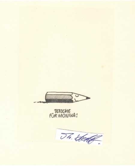 TETSCHE (Fred Tödter, 1946) deutscher Zeichner, Cartoonist, Humorist und Buchautor