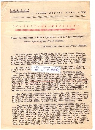 FRITZ GRUNERT (1889- ?), dt. Bühnenschriftsteller und Komponist, künstlerischer Leiter des Städtischen Orchesters in Baden-Baden, des Pfalz-Orchesters, der Kur-Orchester in Bad Kreuznach und Badenweiler