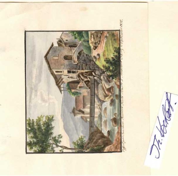 GEORG ADAM (1784-1832) deutscher Kupferstecher und Maler. Er unternahm mehrere Reisen nach Tirol und in das Salzkammergut. Seine bevorzugten Motive waren Landschaften, Gebäude und Stadtansichten. (zugeschrieben)