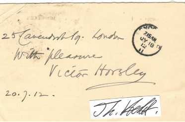 VICTOR HORSLEY (1857-1916 in Amarah (südlich von Bagdad) an einem Hitzschlag) Professor Dr., britischer Chirurg, Pathologe, Physiologe und Neurochirurg, Pionier der Gehirnchirurgie / british doctor, surgeon