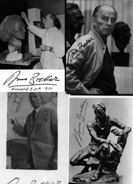 ARNO BREKER (1900-91) Professor Dr., deutscher Bildhauer / Hitler's Lieblingsbildhauer