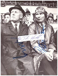 ALBERT SING (1917-2008), GUNTHER BAUMANN (gen. Bello, 1921-98) deutsche Fußballspieler und -trainer