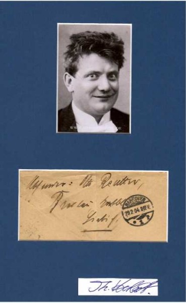 OTTO REUTTER (1870-1931) dt. Vortragskünstler, Kabarettist, Sänger, Verfasser von Liedern und Komiker