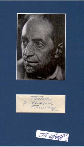 HERMANN FINSTERLIN (1887–1973) deutscher Architekt, Maler, Dichter, Essayist, Spielzeugmacher und Komponist. „utopischer Architekt“ des Expressionismus