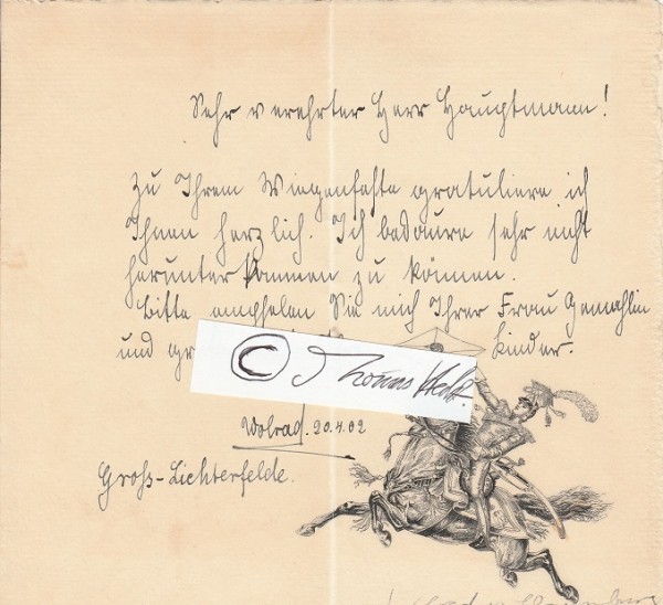 WOLRAD ZU SCHAUMBURG-LIPPE (1887-1962) Fürst zu Schaumburg-Lippe, Sturmführers der SA (Reiterstandarte der SA 65-Detmold), sicherte das Generalgouvernement in Krakau und Lemberg mit der Division Nachschubführer 365