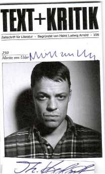 MORITZ VON USLAR (Hans Moritz Walther Freiherr von Uslar-Gleichen, 1970) deutscher Journalist und Autor