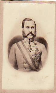 Kabinettphotographie (carte de visite, ca. 6 x 10 cm) KAISER FRANZ JOSEPH I.